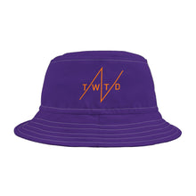 Load image into Gallery viewer, Bucket Hat - Purple with Orange Tawnted Logo
